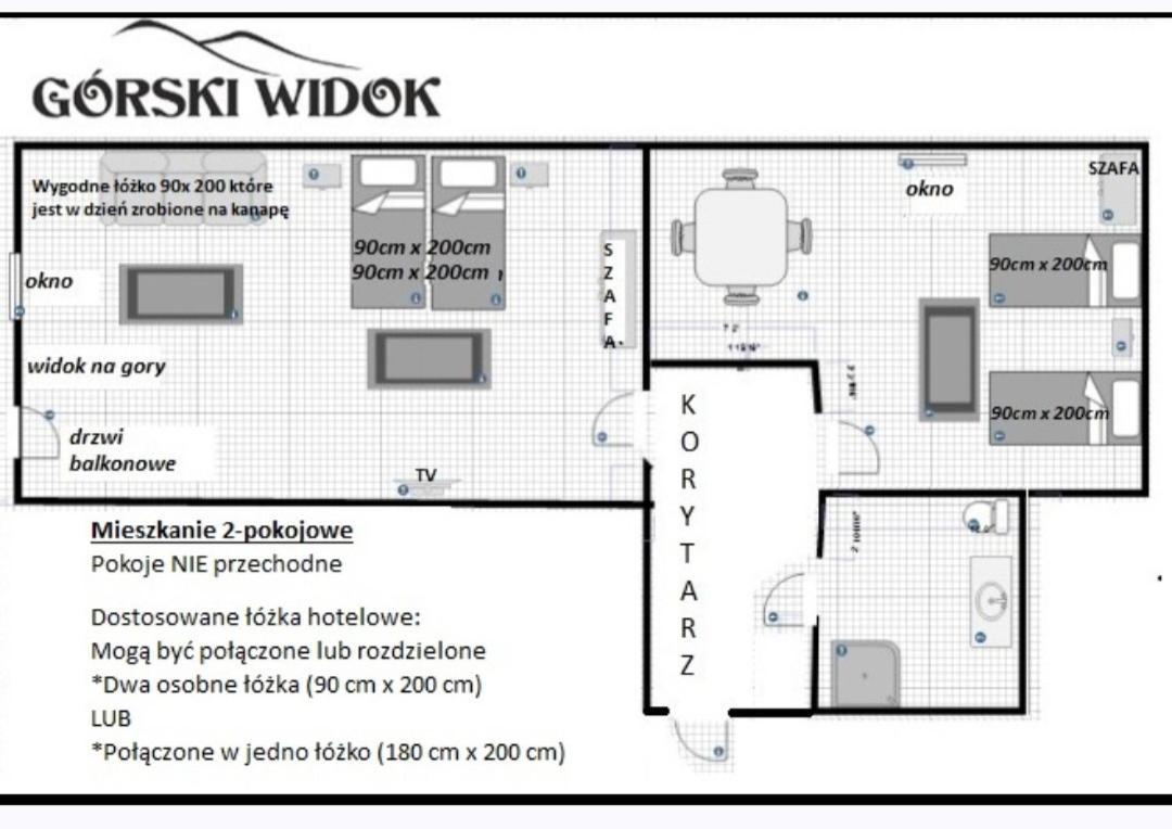 Habitación en casa particular Gorski Widok I Pokoje- Salon Kominkowy *